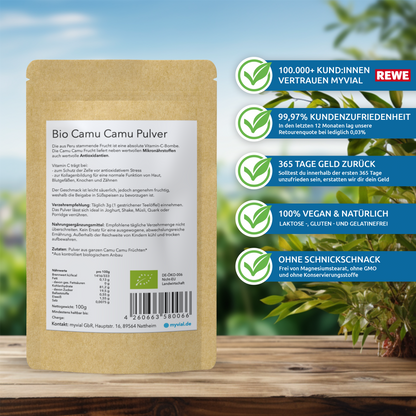 Bio Vitamin C Pulver 100g: Natürliches Camu Camu