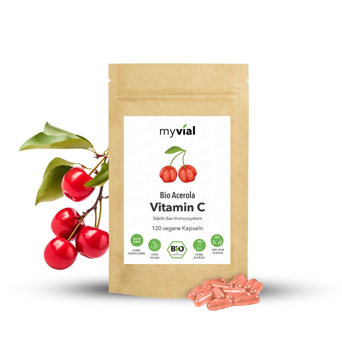 Bio Vitamin C 120 Kapseln: Natürliches Acerola