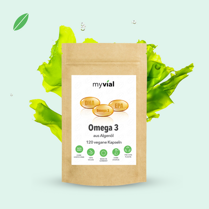 Omega 3 Kapseln aus Algenöl - Vegan